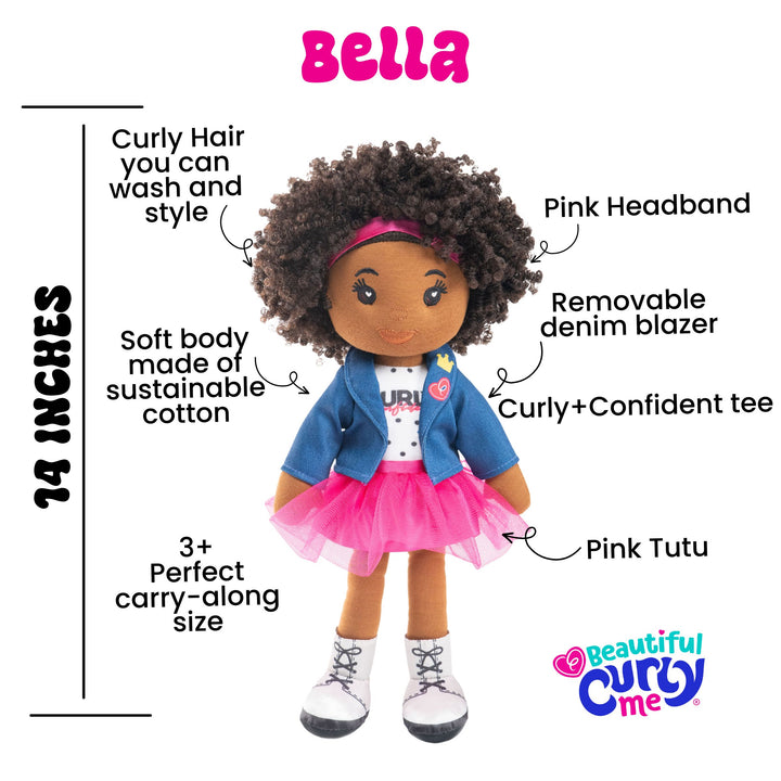 Beautiful Curly Me Bella Entrepreneur 14 inch Plush Doll
