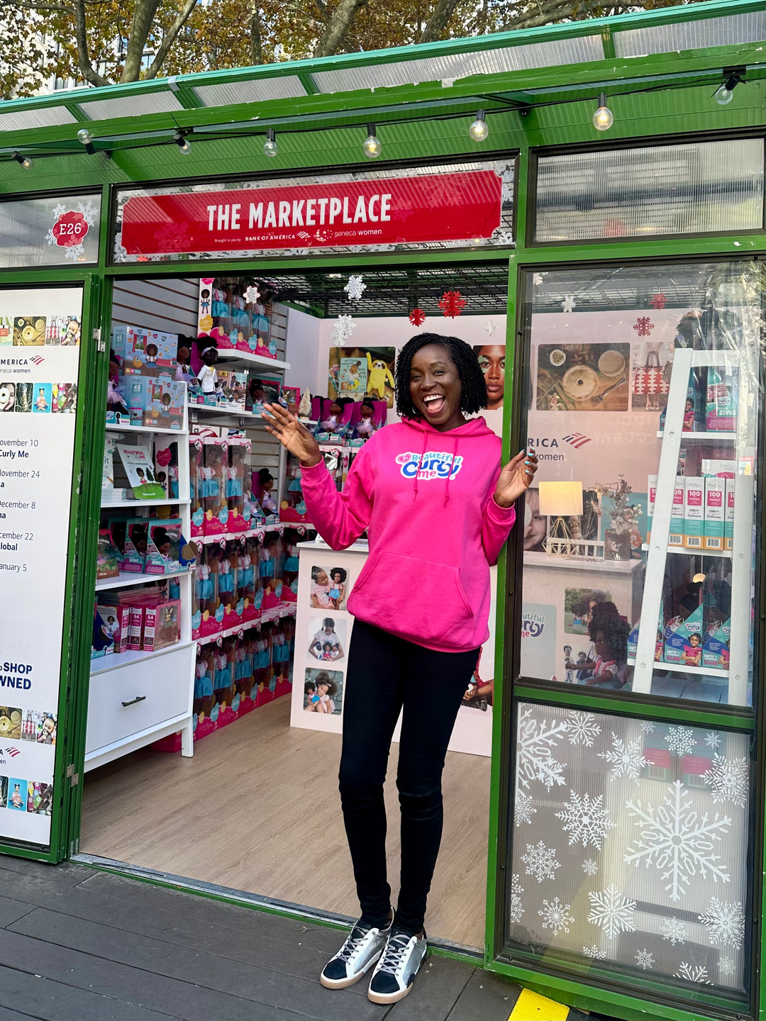 Evana_Wearing Pink Hoodie