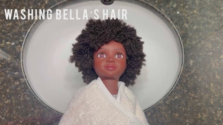Bella Doll washing Hair