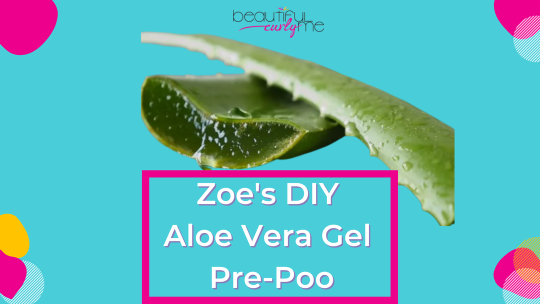 Adding moisture into your natural curls with Aloe Vera Gel. DIY with your little one!