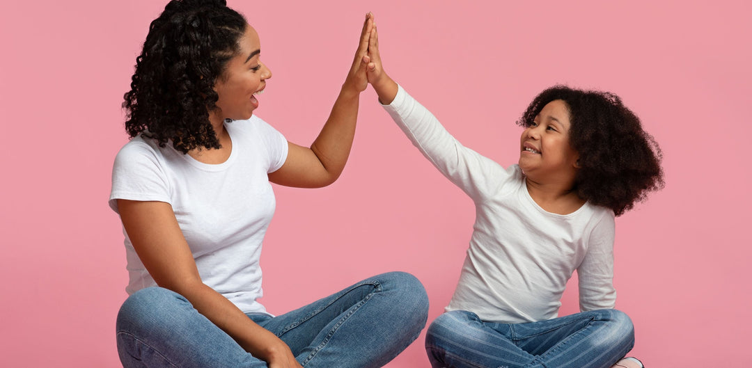 Black mom and daughter