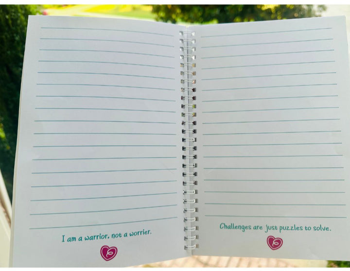 Confident Girls Lead Blank Journal with Affirmations