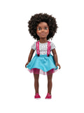 Bella 18-Inch Doll with Washable Natural Curly Hair