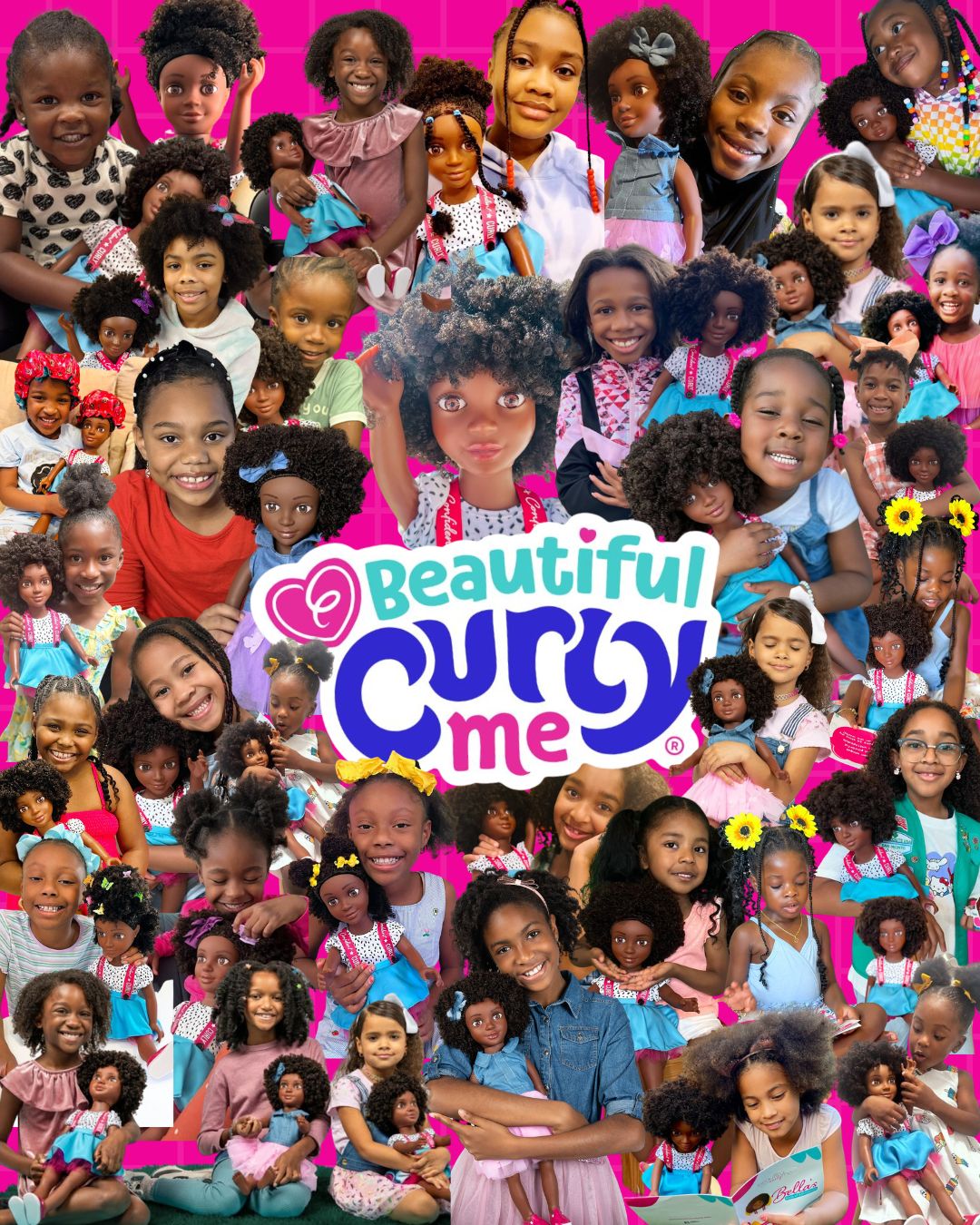 Beautiful Curly Me Bella – 18 inch Doll with Natural Curly Hair