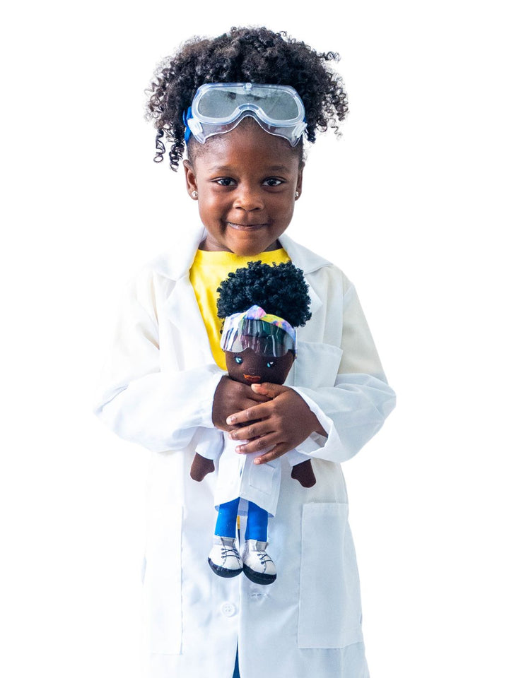 Beautiful Curly Me Binta Scientist 14 inch Plush Doll