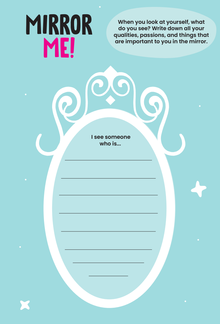 Inner activity page of the Confidence Superpower Journal