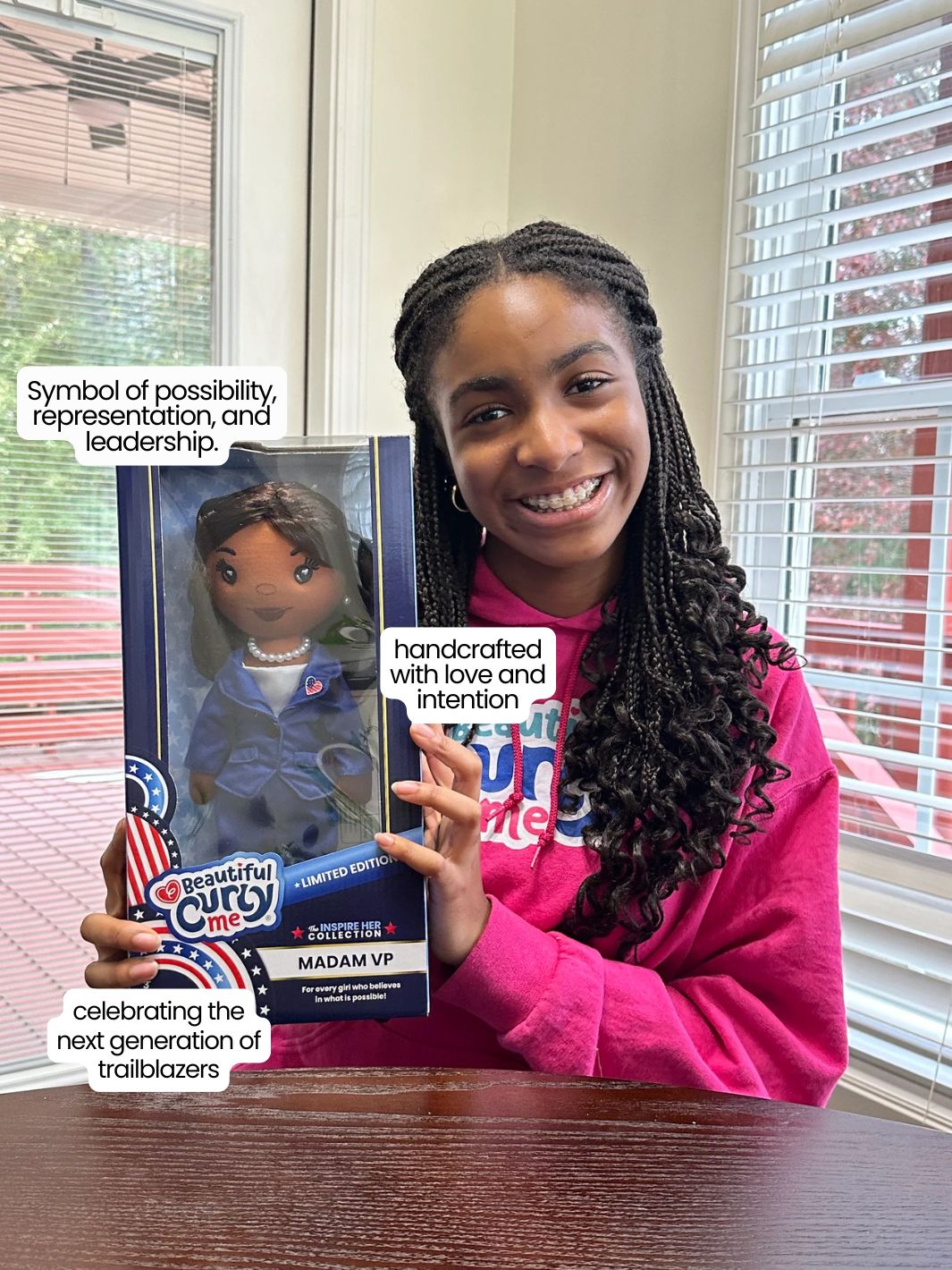 Madam VP 14-Inch Leadership Collectible Doll | Beautiful Curly Me Madam VP 14-Inch Leadership Collectible Doll | Beautiful Curly Me