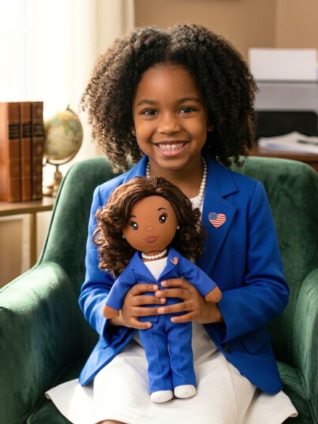 Madam VP 14-Inch Leadership Collectible Doll | Beautiful Curly Me Madam VP 14-Inch Leadership Collectible Doll | Beautiful Curly Me