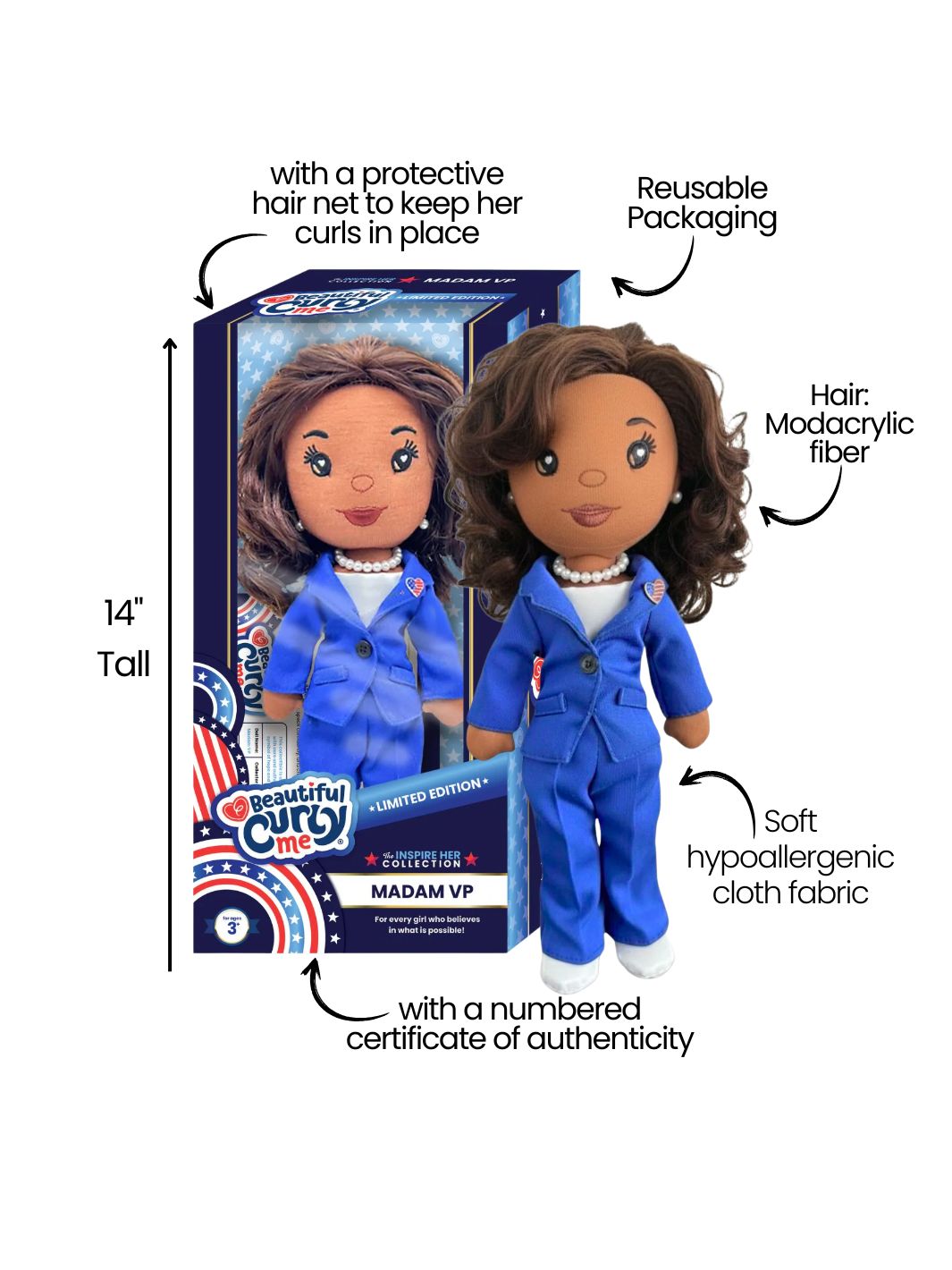 Madam VP | Vice President Collectible Limited Edition 14 inch Plush Doll