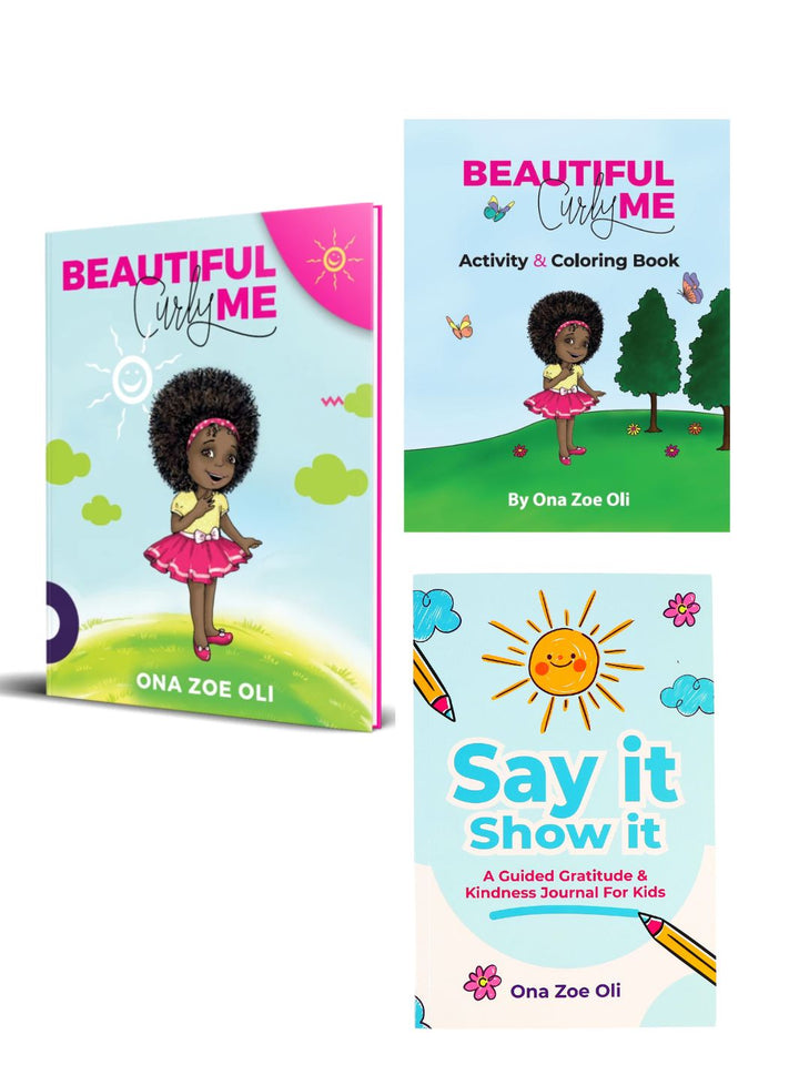 Beautiful Curly Me Book, Coloring Book & Journal Set -New Birth Drive