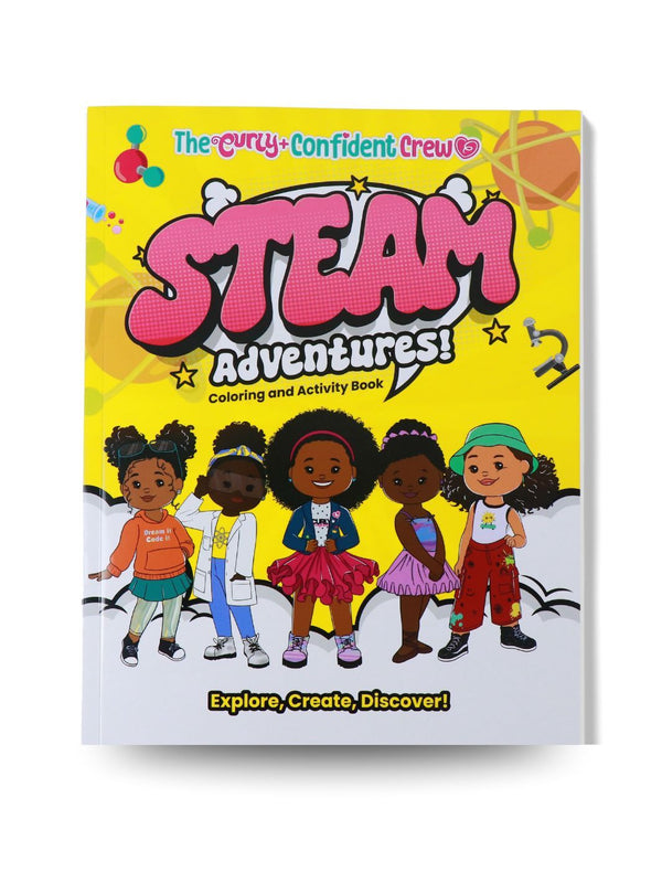 STEAM Adventures activity and coloring book cover