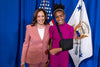 CEO Zoe Oli in photo with VP Kamala Harris